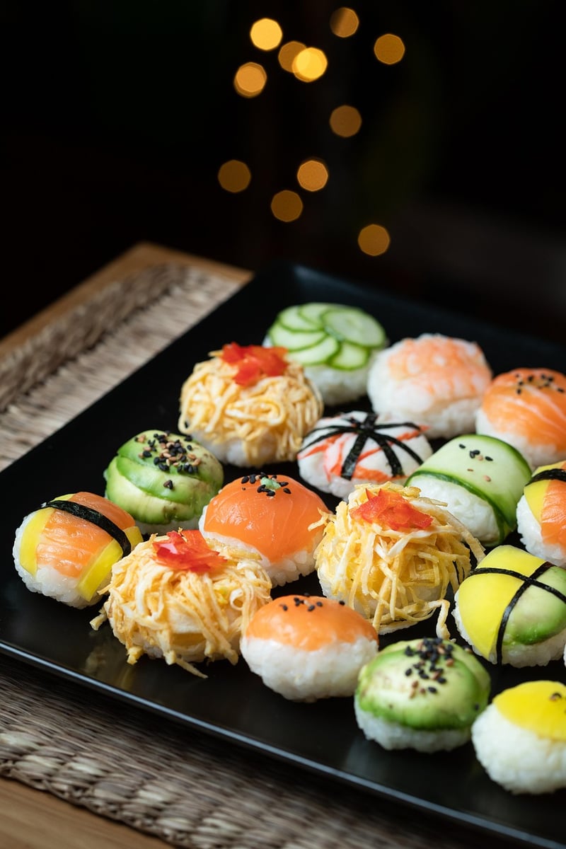 Rainbow Sushi Rolls
